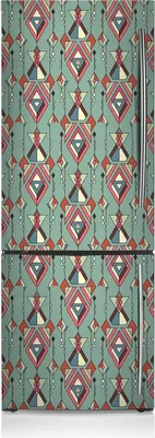 Produktbild von Magnete Küche Kühlschrank Kühlschrankmagnete 60x180 cm - Aztekisches Muster.