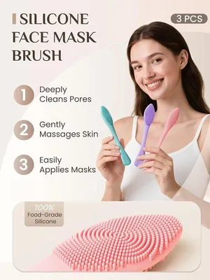 Produktbild von Famanu Gesichtsscrubber 3-in-1 – Maskerapplikator und Porenreiniger