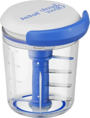 Obrázok produktu pre Chop Shaker Multihakselaar Universal Hakmolen - Zelenina Ovocie Cibuľa Orechy a Cesnak - biely/modrý 450 ml