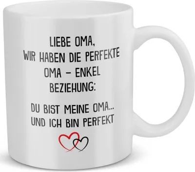 Produktbild von 22Feels Oma Geschenk von Enkel Geburtstag Grossmutter Tasse Weihnachten Rentnerin Kaffeetasse Frauen Beste Grosseltern Muttertag Geschenkidee