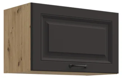Produktbild von Hängeschrank 60 cm Stilo Grau + Eiche Artisan Küchenzeile Küchenblock Küche