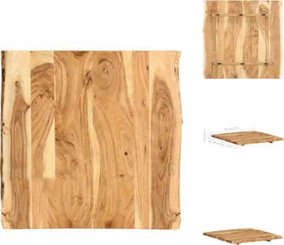 Obrázek produktu pro vidaXL Stolová deska z masivního dřeva akácie 58x(50-60)x2,5 cm - Stolové desky