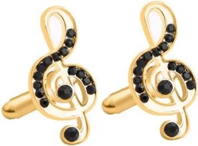 Produktbild von Manschettenknöpfe Violinschlüssel Gold