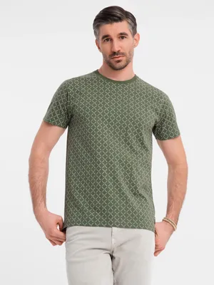 Obrázok produktu pre Ombre Clothing Pánske tričko s krátkym rukávom Feliciaf olivová S