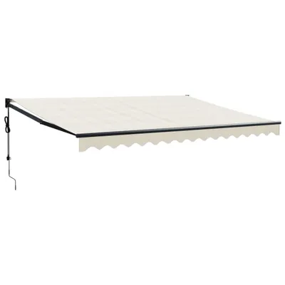 Produktbild von vidaXL Elektrische Markise mit Kurbel Creme 4,5x3 m