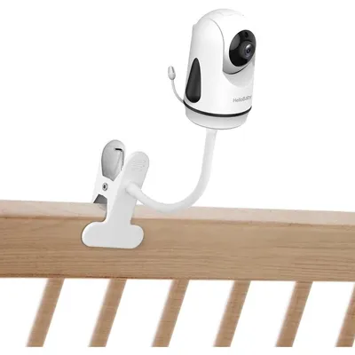 Produktbild von Baby-Monitor-Halterung kompatibel mit HelloBaby HB65/HB6339/HB66/HB6550/HB248/HB6558/HB40 & VTimes VT302, flexibler 360° Ständer für Baby-Kamera