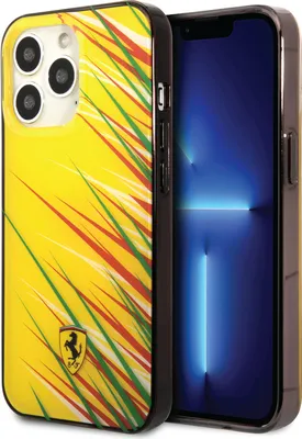 Image de Coque arrière Ferrari iPhone 14 Pro Max - Jaune