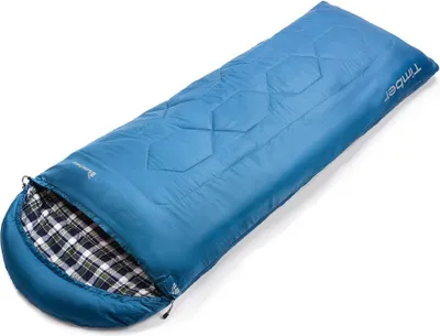 Image de Sac de couchage en coton Meteor Mummy, idéal pour les enfants et les adultes - Camping, voyages, randonnée, trekking, hôtel - Sac de couchage léger en coton avec sac de compression, bleu