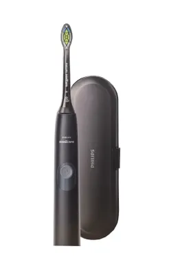 Obrázek produktu pro Philips Sonicare ProtectiveClean 4300 4300 HX6800/87 Sonický kartáček s 1 režimem a cestovním pouzdrem, Dospělý, Sonický, Denní péče, 62000 pohybů za minutu, Černá, Baterie