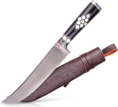 Produktbild von Usbekischer Messer – Pchak, 29 cm Hülsenstahl Kochmesser Handarbeit Küchenmesser