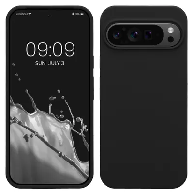 Produktbild von kwmobile Handyhülle für Google Pixel 9 Pro XL Hülle, für Pixel 9 Pro XL Case - Hülle Silikon - kabelloses Laden - Schwarz