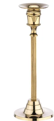 Produktbild von Messing Kerzenleuchter Höhe 20 cm Gold für Leuchterkerzen und Stabkerzen