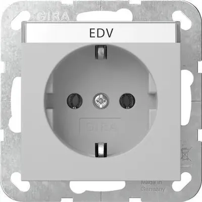 Produktbild von Gira SCHUKO-Steckd. BSF System 55 Grau m 4457015
