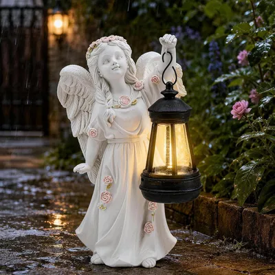 Produktbild von Grabschmuck Wetterfest Engel Fš¹r Grab Grabengel Deko Garten