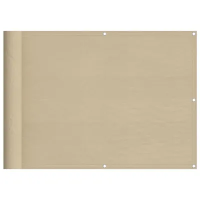 Produktbild von Balkon-Sichtschutz Beige 75x800 cm 100 % Polyester-Oxford