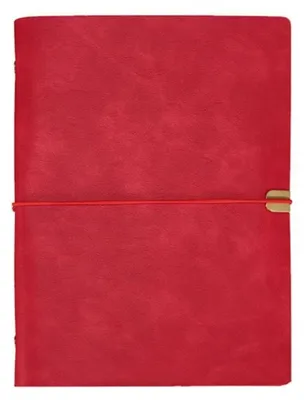 Produktbild von Notizbuch Kunstleder A5/A6/B5 nachfüllbar 100 Blatt rot