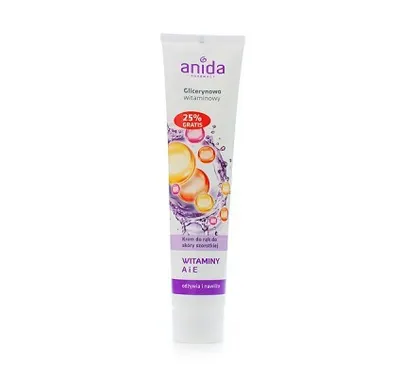 Obrázek produktu pro Anida, Krem do rąk glicerynowy z witaminami, 125ml - Długi termin ważności!