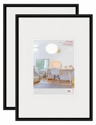 Fotorahmen-Set 30x40 cm, 2 Stück, schwarz, Plexiglas