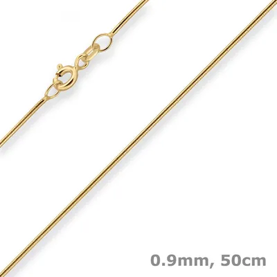 0-9mm-Schlangenkette-aus-375-Gelbgold-50cm