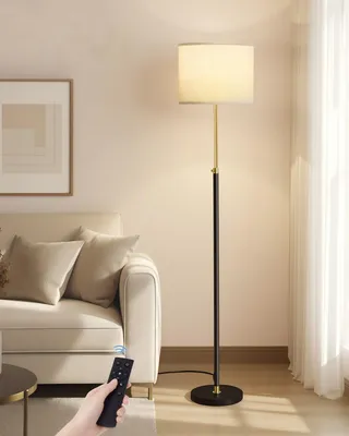 Produktbild von VASAGLE Stehleuchte, Standleuchte, Stehlampe, höhenverstellbar, 140-170 cm, mit Fußtaster, E27 Fassung, Fernbedienung, Memory-Funktion