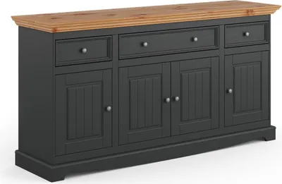 Image de Design Classique Commode Commodes en bois Buffet Classique Sideboard Haut Armoire