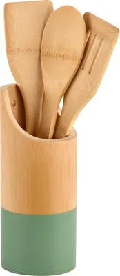 Immagine prodotto di KESPER Set di utensili da cucina in bambù, Ø 9 cm, 4 pezzi, marrone chiaro/verde KESPER 81161
