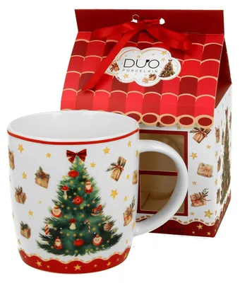 Obrázek produktu pro Porcelánový hrnek v dárkové krabičce Christmas Tree 3