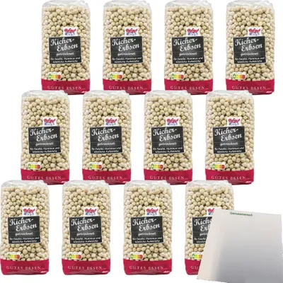 Produktbild von Hofgut Kichererbsen VPE (12x500g Beutel) + usy Block