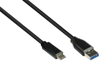 Produktbild von Good Connections USB3.0 Kabel A-USB-C schwarz 2m