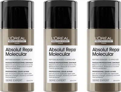 Produktbild von Serie Expert Absolut Repair Molecular Leave-In Mask 3x100 ml
