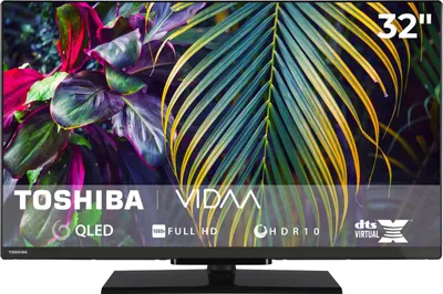 Produktbild von Toshiba QLED Fernseher 32 Zoll Smart TV VIDAA Full HD Fernseher HDR Smart TV mit Triple-Tuner