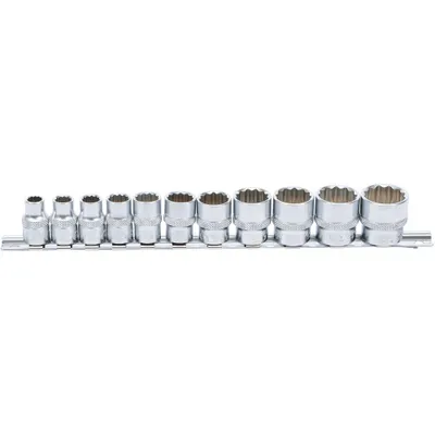 Produktbild von BGS 9112 Steckschlüssel-Einsatz-Satz, Zwölfkant, A ntrieb Innenvierkant 10 mm (3/8"), SW 5/16" - 7/8