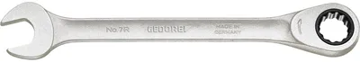 Imagen del producto de Llave de anillo Gedore de 18 mm, recta, con boca de 15 grados y ángulo de trabajo de 6 grados. Longitud: 2