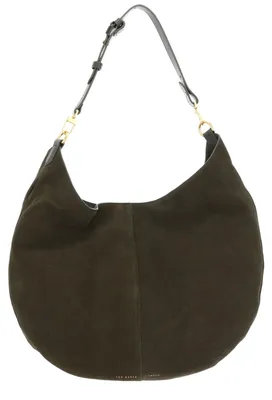 Produktbild von Ted Baker Leder Schultertasche Amylisa Slouchy Hobo Suede Shoulder Bag Dk - Green olivgrün