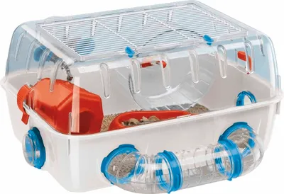 Produktbild von Ferplast Hamsterkäfig Combi 1 Weiß 40,5 x 29,5 x 22,5 cm 57923499