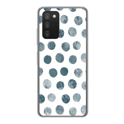 Produktbild von MuchoWow® Handyhülle Schutzhülle Hülle für Samsung galaxy a73 Polka dots - Grau - Weiß Silikon Softcase Handy Hülle - Handyhülle