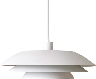 Produktbild von Pendelleuchte LED, Hängelampe, Deckenlampe Pendel, Pendellampe Esstisch, Pendelleuchte für Wohnzimmer, Skandinavische Design, DL45 Weiß