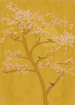 Obrázok produktu pre Fototapeta 542127 Vliesová tapeta Botanical Jungle 200 x 280 cm Rasch Selection Ružová Hnedá Žltá