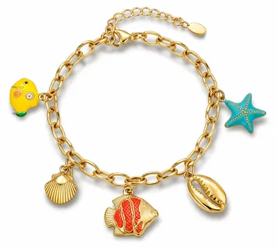 Immagine prodotto di Bracciale con ciondoli Animali marini Colorato Vacanze Spiaggia Senza nichel Yehwang