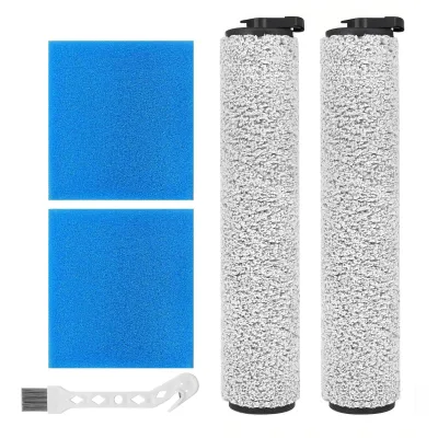 Produktbild von Bürstenrollen und Filter für Akku-Staubsauger – Set mit Reinigungsbürste