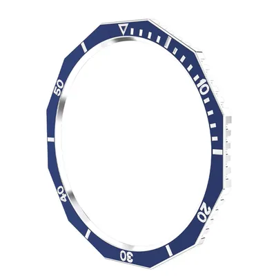 Immagine prodotto di Per Samsung Galaxy Watch 6 Classic 43mm Smartwatch Lunetta Anello Blu / Argento
