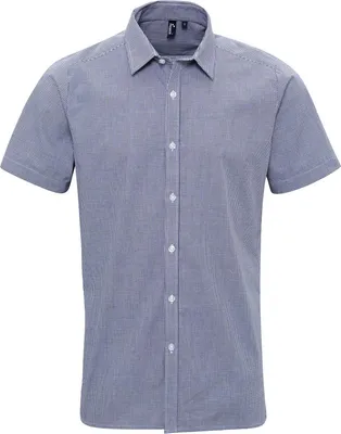 Produktbild von Premier - Hemd für Herren kurzärmlig LT2864 (M) (Marineblau/Weiß)