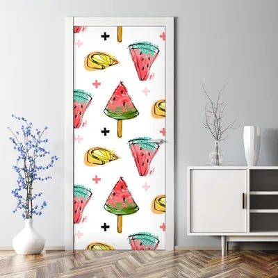Produktbild von Dekorative Türposter selbstklebend Wandaufkleber Türaufkleber Bunte Unterwasserwelt 70 x 200 cm