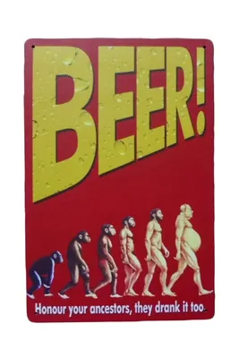 Produktbild von Beer Mancave Blechschild 20x30 cm Vintage Metallschild