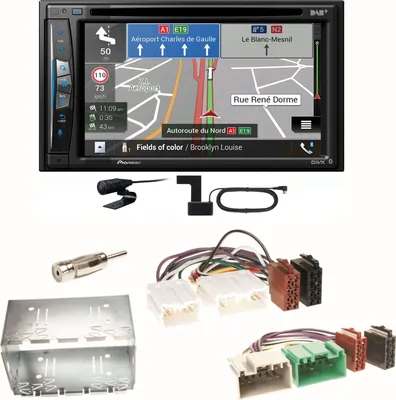 Produktbild von Pioneer AVIC-Z730DAB Navigation USB CD Bluetooth Einbauset für Volvo S40 V40 850