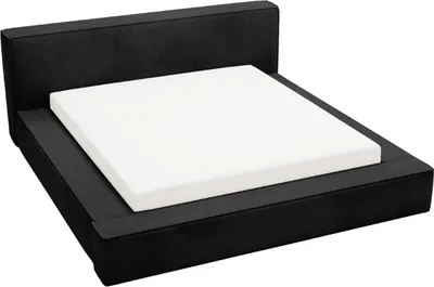 Obrázok produktu pre GRAINGOLD Exkluzívna čalúnená posteľ 120x200 cm Armani premium - dizajnová posteľ so zamatovou látkou, roštom a roštom - čierna (Amon 13)