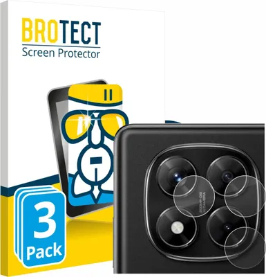 Produktbild von 3x BROTECT Schutzglas für Xiaomi Redmi Note 14 Pro 4G (NUR Kameraschutz) Schutzfolie Panzer Folie Glas Display Schutz klar