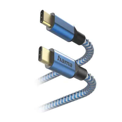 Obrázok produktu pre Hama Reflective, 1,5 m, USB C, USB C, USB 2.0, 0,48 Gbit/s, Modrá