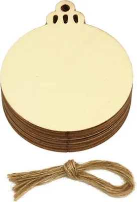 Image de INF Ensemble de Boules de Noël en Bois + 20 Clochettes Colorées