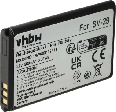 Produktbild von vhbw Akku kompatibel mit Swissvoice ePure, ePure fulleco DUO schnurlos Festnetz Telefon (900 mAh, 3,7 V, Li-Ion)